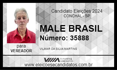 Candidato MALE BRASIL 2024 - CONCHAL - Eleições