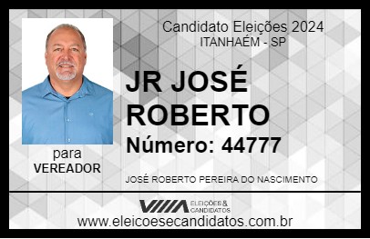 Candidato JR JOSÉ ROBERTO 2024 - ITANHAÉM - Eleições