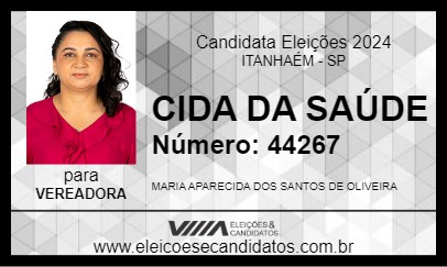 Candidato CIDA DA SAÚDE 2024 - ITANHAÉM - Eleições