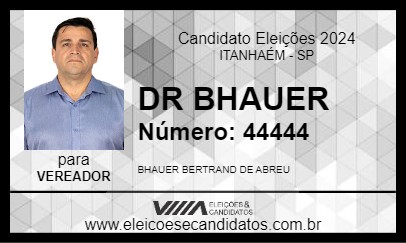 Candidato DR BHAUER 2024 - ITANHAÉM - Eleições