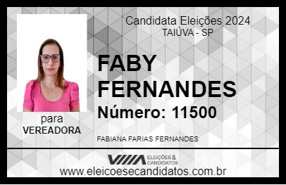 Candidato FABY FERNANDES 2024 - TAIÚVA - Eleições