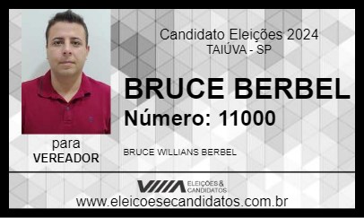 Candidato BRUCE BERBEL 2024 - TAIÚVA - Eleições