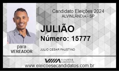 Candidato JULIÃO 2024 - ALVINLÂNDIA - Eleições