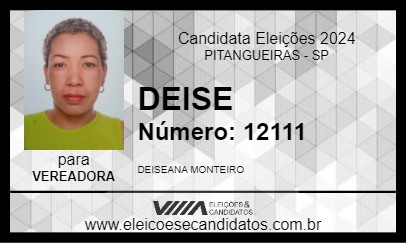 Candidato DEISE 2024 - PITANGUEIRAS - Eleições