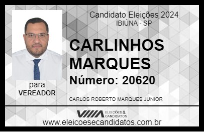 Candidato CARLINHOS MARQUES 2024 - IBIÚNA - Eleições