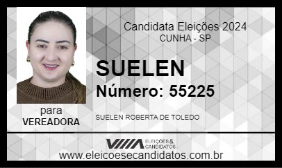 Candidato SUELEN 2024 - CUNHA - Eleições