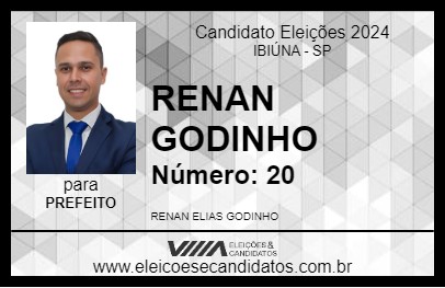 Candidato RENAN GODINHO 2024 - IBIÚNA - Eleições