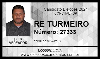 Candidato RE TURMEIRO 2024 - CONCHAL - Eleições