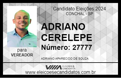 Candidato ADRIANO CERELEPE 2024 - CONCHAL - Eleições