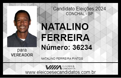 Candidato NATALINO FERREIRA 2024 - CONCHAL - Eleições