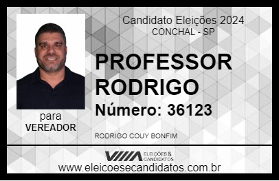 Candidato PROFESSOR RODRIGO 2024 - CONCHAL - Eleições