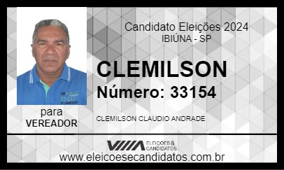 Candidato CLEMILSON 2024 - IBIÚNA - Eleições