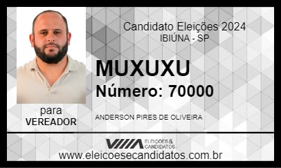 Candidato MUXUXU 2024 - IBIÚNA - Eleições