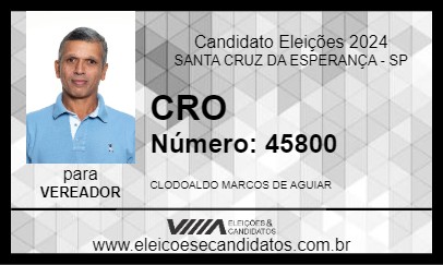 Candidato CRO 2024 - SANTA CRUZ DA ESPERANÇA - Eleições