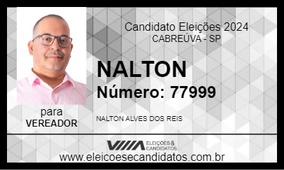 Candidato NALTON 2024 - CABREÚVA - Eleições