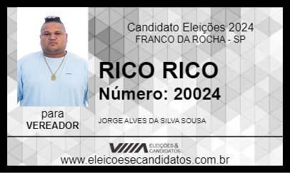 Candidato RICO RICO 2024 - FRANCO DA ROCHA - Eleições