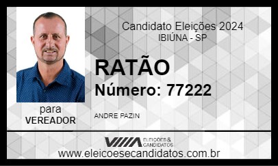 Candidato RATÃO 2024 - IBIÚNA - Eleições