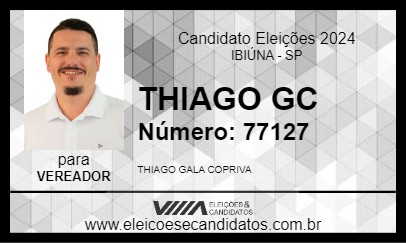 Candidato THIAGO GC 2024 - IBIÚNA - Eleições