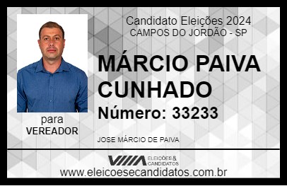 Candidato MÁRCIO PAIVA CUNHADO 2024 - CAMPOS DO JORDÃO - Eleições