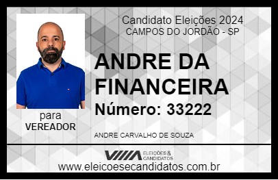 Candidato ANDRE DA FINANCEIRA 2024 - CAMPOS DO JORDÃO - Eleições