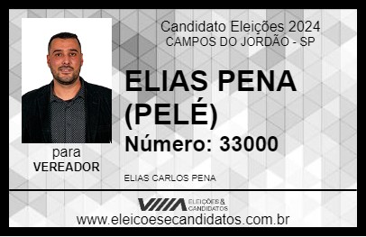 Candidato ELIAS PENA (PELÉ) 2024 - CAMPOS DO JORDÃO - Eleições