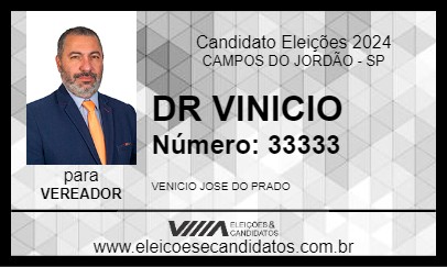 Candidato DR VINICIO 2024 - CAMPOS DO JORDÃO - Eleições