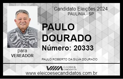 Candidato PAULO DOURADO 2024 - PAULÍNIA - Eleições