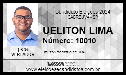 Candidato UELITON LIMA 2024 - CABREÚVA - Eleições