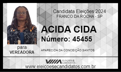 Candidato ACIDA CIDA 2024 - FRANCO DA ROCHA - Eleições