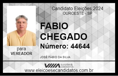 Candidato FABIO CHEGADO 2024 - OUROESTE - Eleições