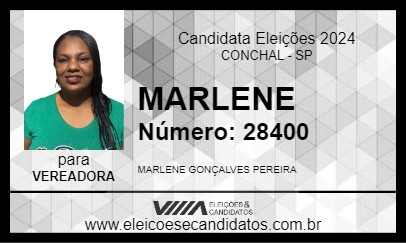 Candidato MARLENE 2024 - CONCHAL - Eleições