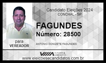 Candidato FAGUNDES 2024 - CONCHAL - Eleições