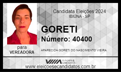 Candidato GORETI 2024 - IBIÚNA - Eleições