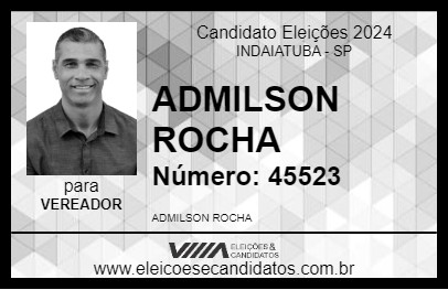 Candidato ADMILSON ROCHA 2024 - INDAIATUBA - Eleições