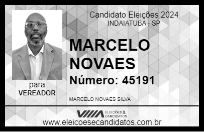 Candidato MARCELO NOVAES 2024 - INDAIATUBA - Eleições