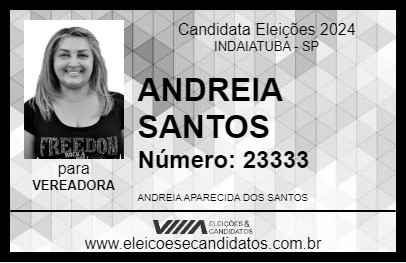 Candidato ANDREIA SANTOS 2024 - INDAIATUBA - Eleições