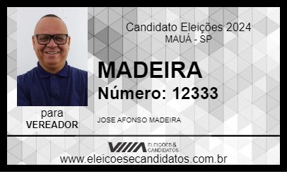 Candidato MADEIRA 2024 - MAUÁ - Eleições