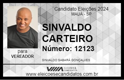 Candidato SINVALDO CARTEIRO 2024 - MAUÁ - Eleições