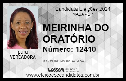 Candidato MEIRINHA DO ORATÓRIO 2024 - MAUÁ - Eleições