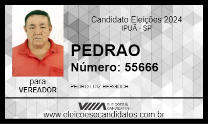 Candidato PEDRAO 2024 - IPUÃ - Eleições