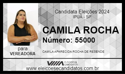 Candidato CAMILA ROCHA 2024 - IPUÃ - Eleições