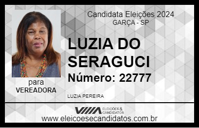 Candidato LUZIA DO SERAGUCI 2024 - GARÇA - Eleições