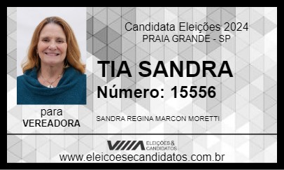 Candidato TIA SANDRA 2024 - PRAIA GRANDE - Eleições