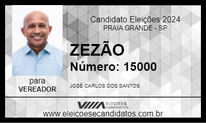 Candidato ZEZÃO 2024 - PRAIA GRANDE - Eleições