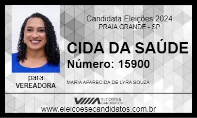 Candidato CIDA DA SAÚDE 2024 - PRAIA GRANDE - Eleições