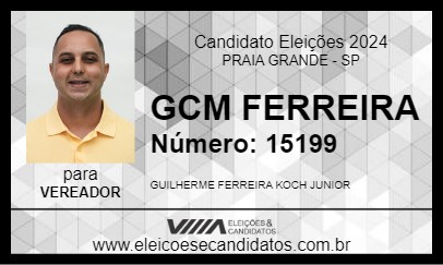 Candidato GUARDA FERREIRA 2024 - PRAIA GRANDE - Eleições