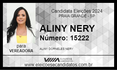 Candidato ALINY NERY 2024 - PRAIA GRANDE - Eleições