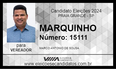 Candidato MARQUINHO 2024 - PRAIA GRANDE - Eleições