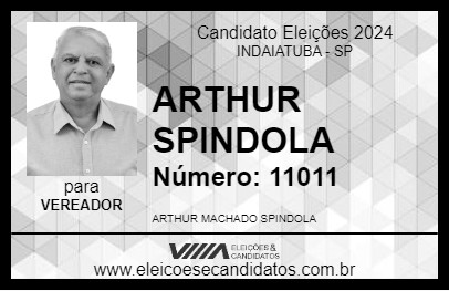 Candidato ARTHUR SPINDOLA 2024 - INDAIATUBA - Eleições