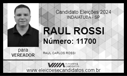 Candidato RAUL ROSSI 2024 - INDAIATUBA - Eleições